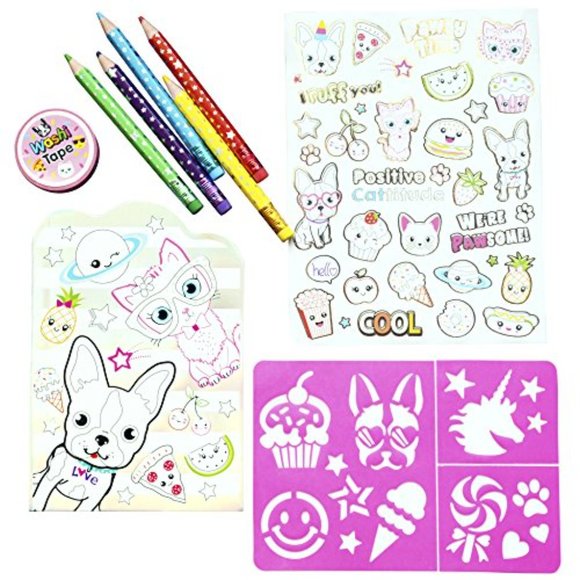 COPY - Kids Coloring Set --Travel Toys On The Go for girls. Erasable Colored Pe… - Picture 6 of 8